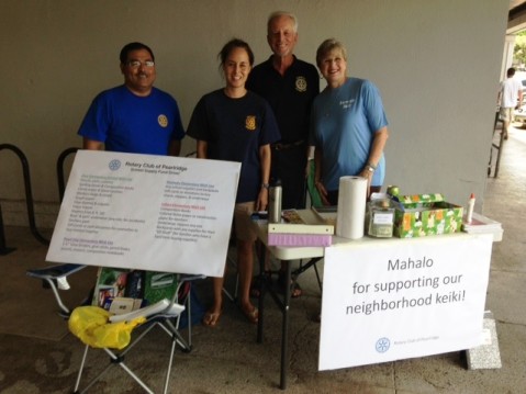 Pearlridge Rotarians hold annual School Supply Fund Drive at the Pearl City Shopping Center